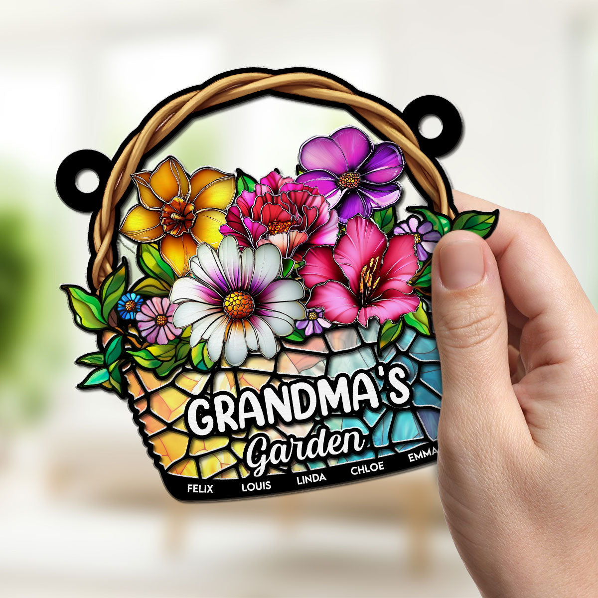 Grandma Garden - Personalized Custom Suncatcher