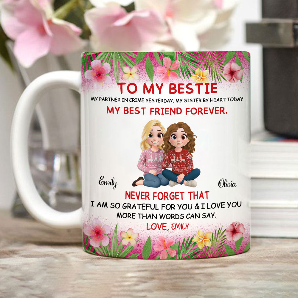 My Partner In Crime Yesterday - Personalized Custom Coffee Mug