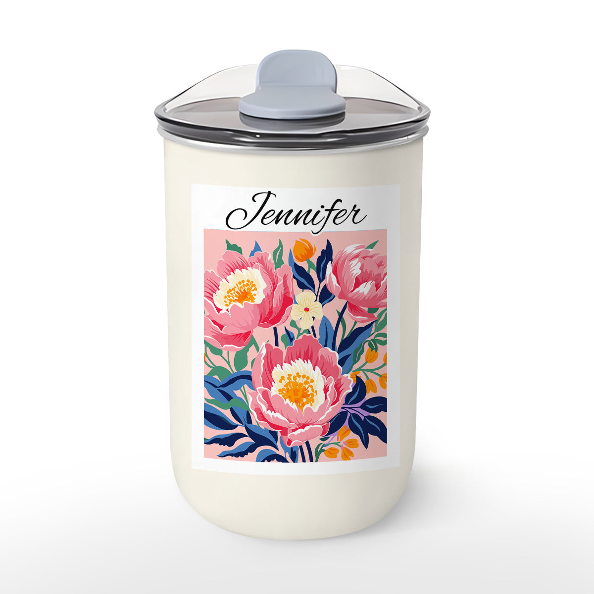 Retro Custom Birth Month Flower - Personalized Custom 10oz Tumbler
