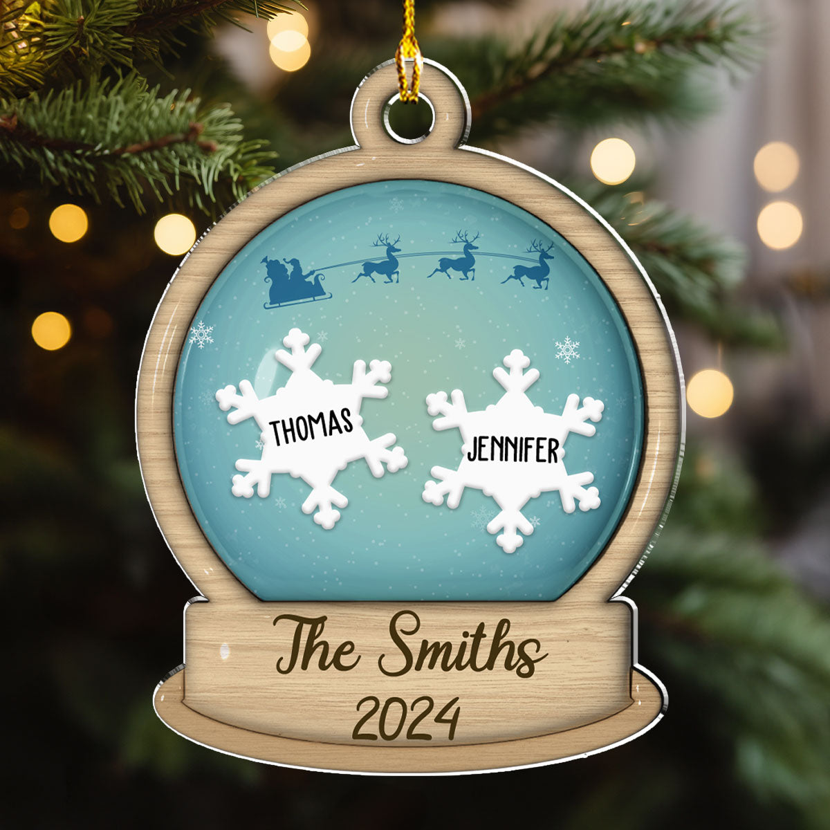 The Family 2024 - Personalized Custom 3D Inflated Effect Acrylic Ornament