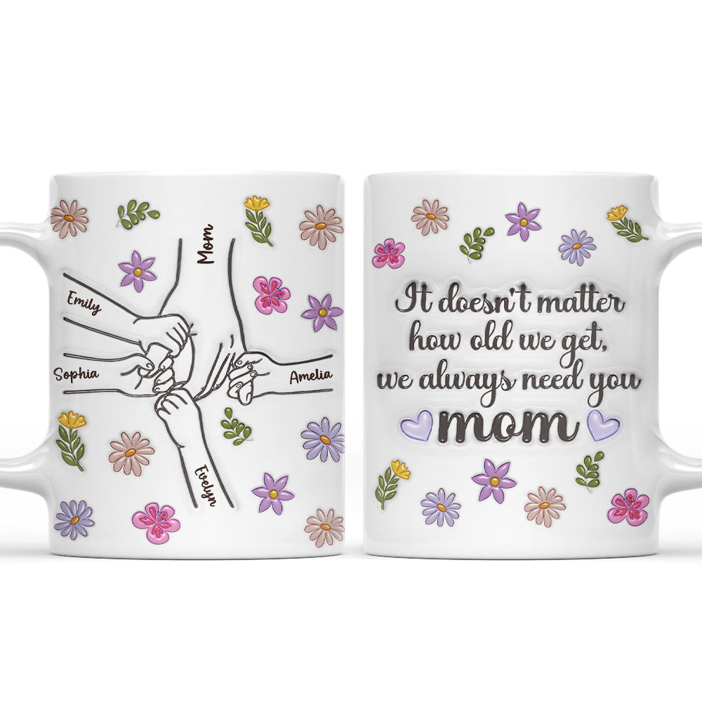 We Always Need You - Personalized Custom 3D Inflated Effect Mug