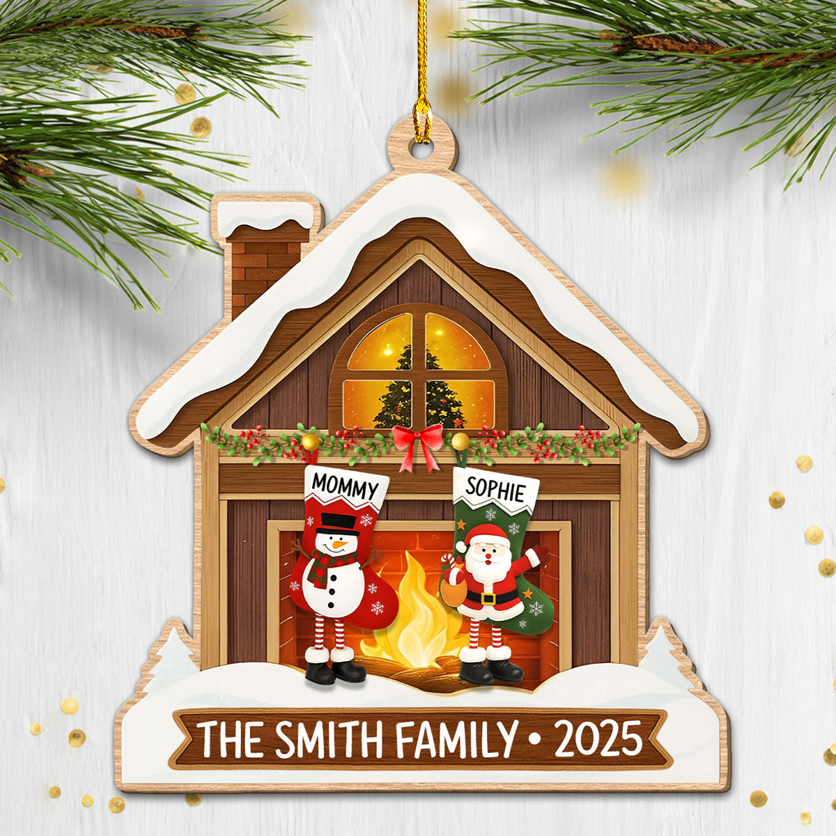 Our Winter Wonderland - Personalized Custom Wood Ornament