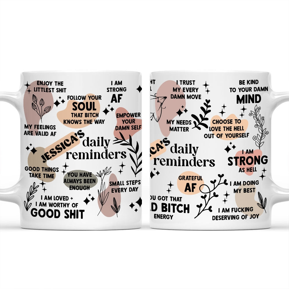 Daily Affirmation - Personalized Custom Coffee Mug