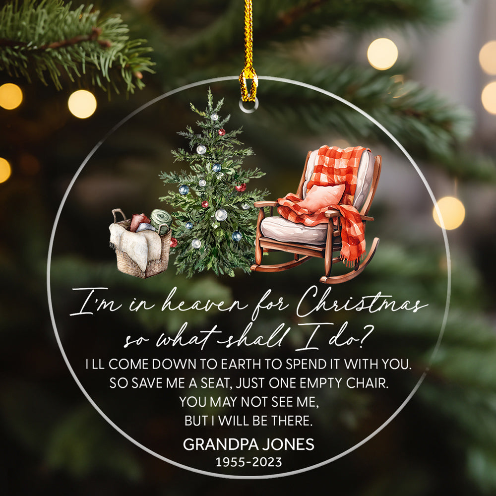 You Are In Heaven For Christmas - Personalized Custom Acrylic Ornament
