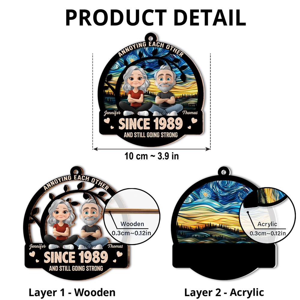 Together Forever - Personalized Custom Suncatcher Ornament