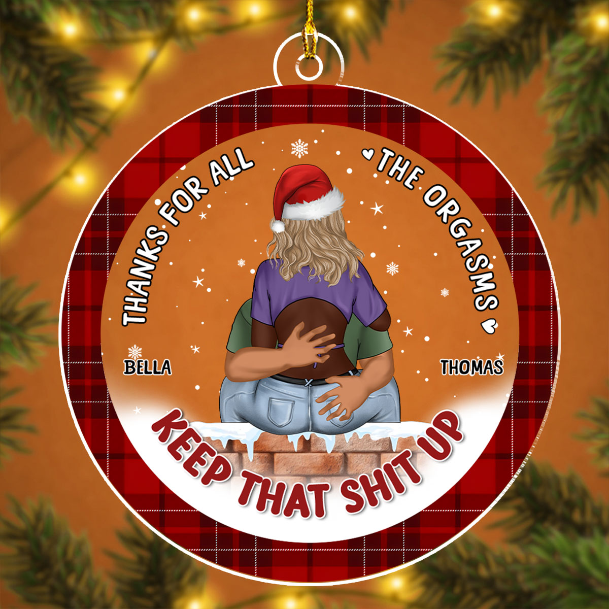 I Like Your Face Christmas - Personalized Custom Acrylic Ornament