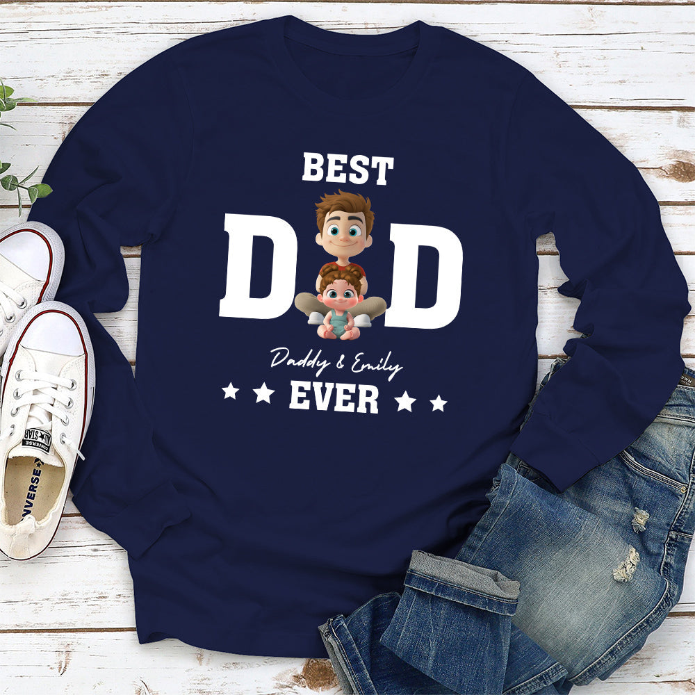 Best Dad And Awesome Kid - Personalized Custom Shirt