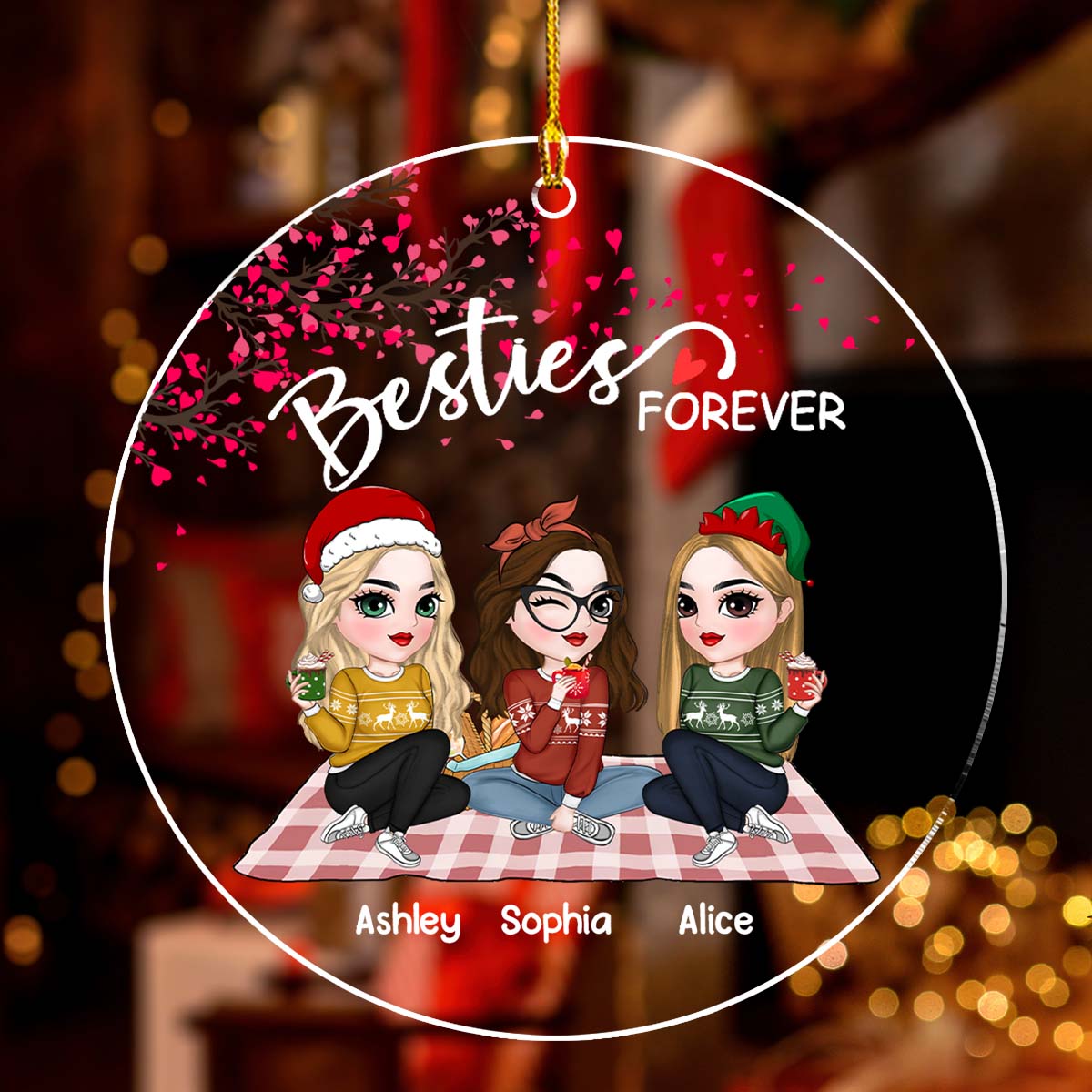 Forever Bestie - Personalized Custom Acrylic Ornament