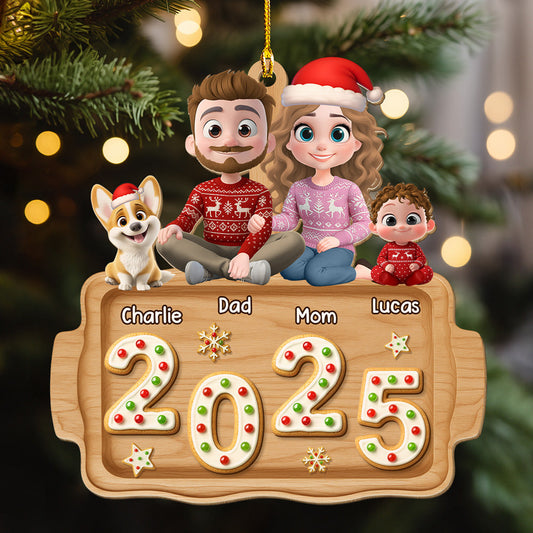 Family Cookies Dreams - Personalized Custom 3D Effect Wood Ornament