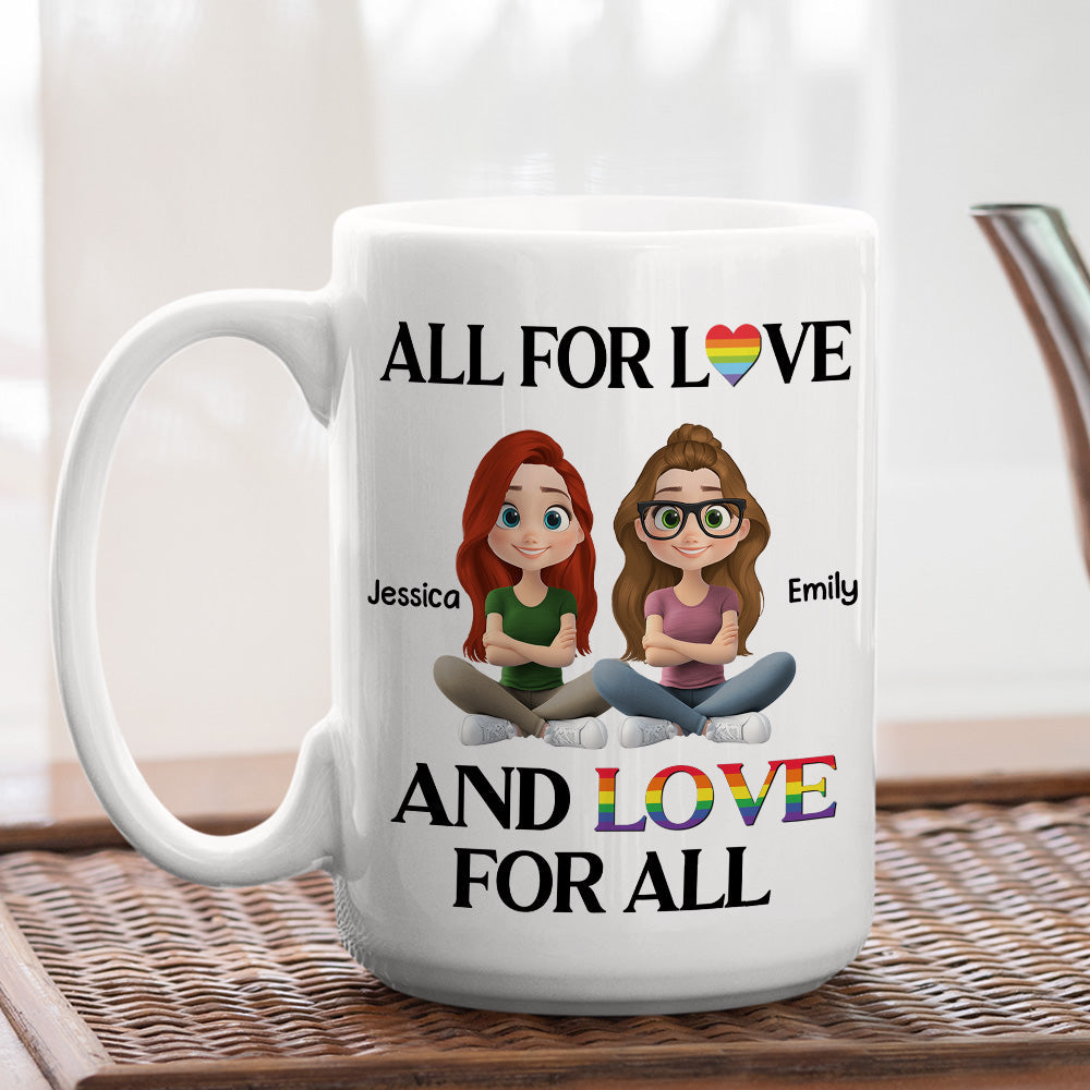 Spread Love To All Hearts - Personalized Custom Coffee Mug