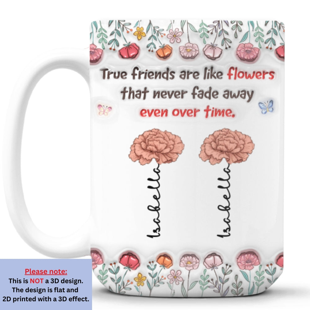 Our Bond Will Never Fade - Personalized Custom 3D Inflated Effect Mug