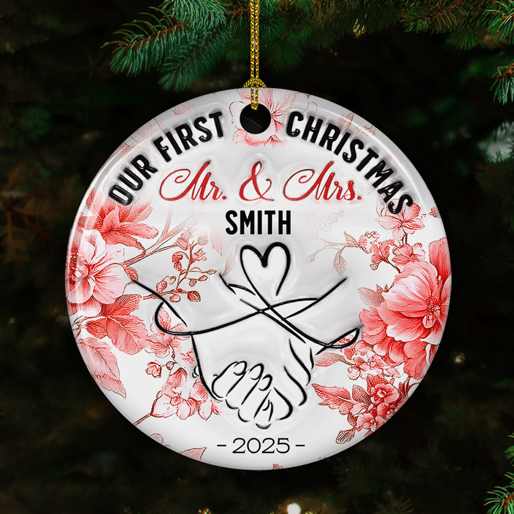 Always Close At Heart - Personalized Custom 3D Inflated Effect Ceramic Ornament