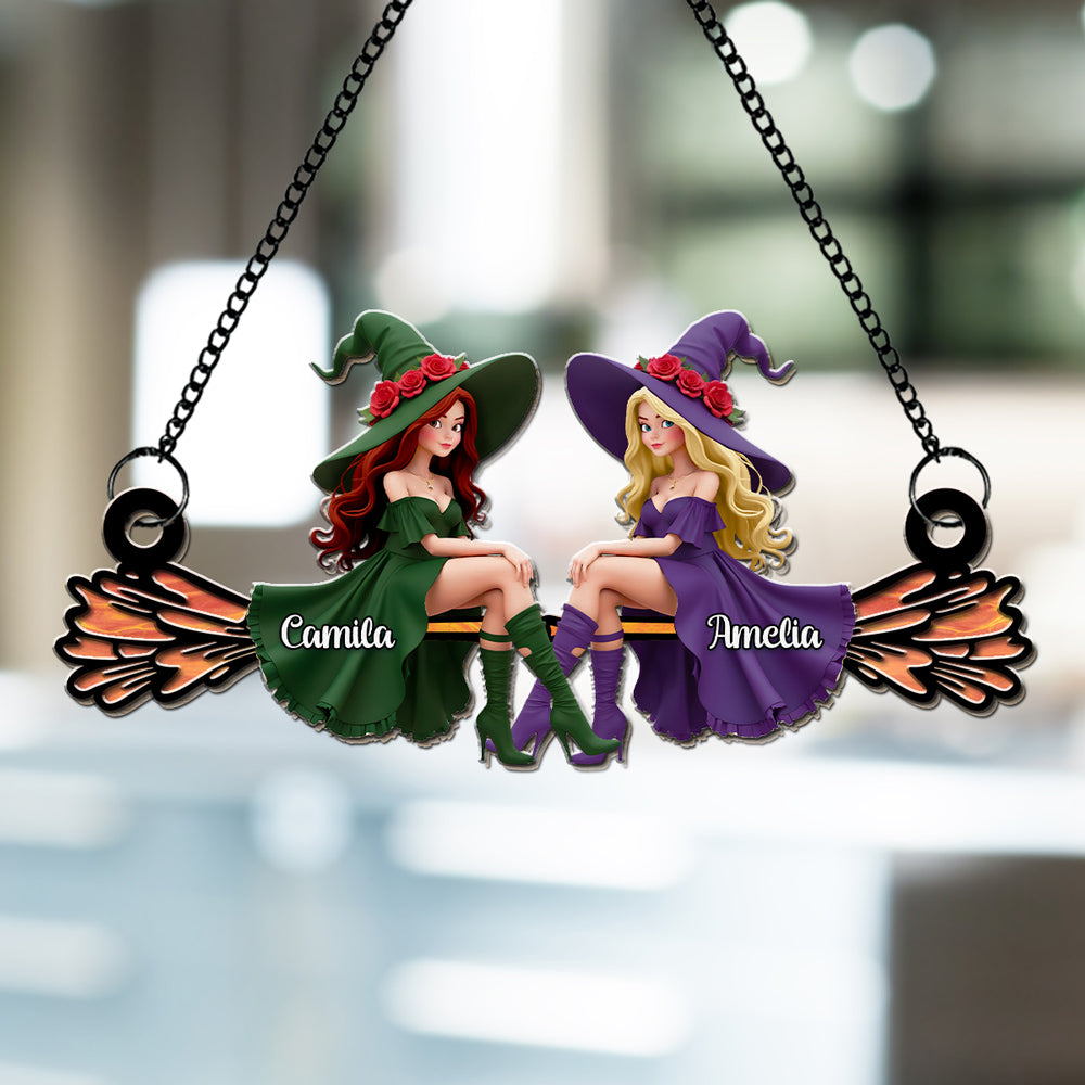 Magical Witchy Bestie - Personalized Custom Suncatcher