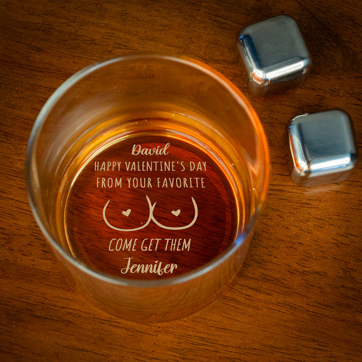 Come And Get Them - Personalized Custom Engraved Whiskey Glass