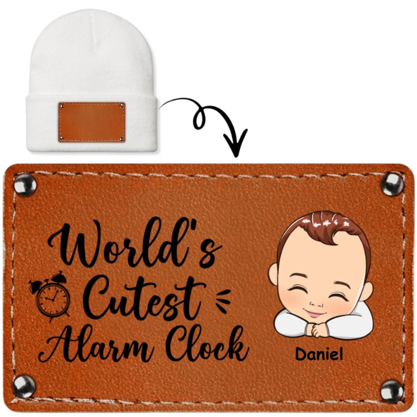 The Cutest Alarm Clock - Personalized Custom Beanie
