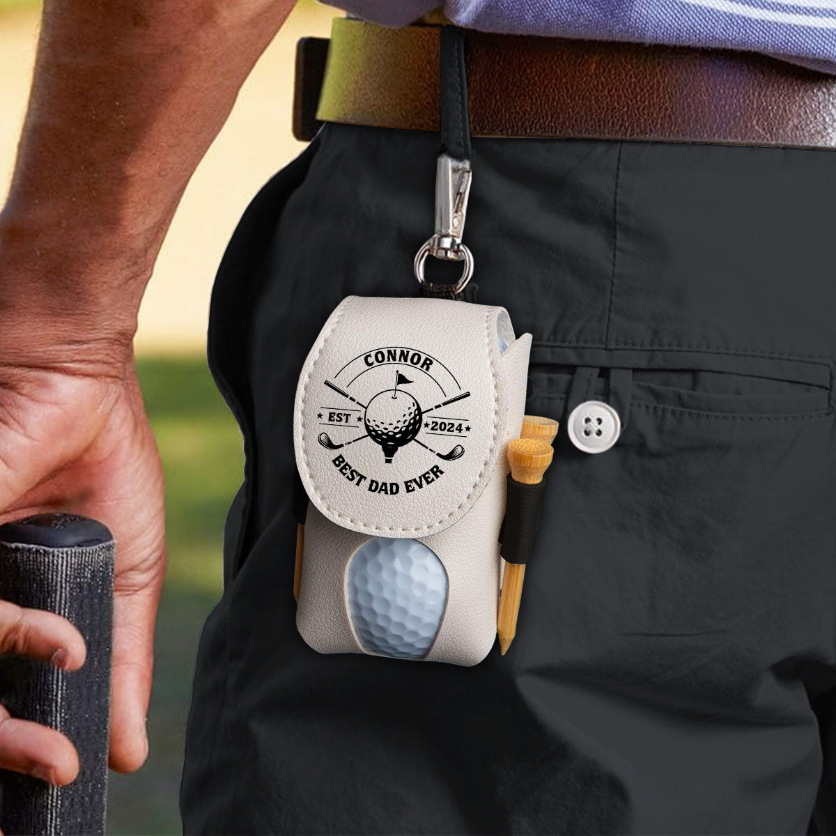 Best Dad Ever - Personalized Custom Golf Ball Bag