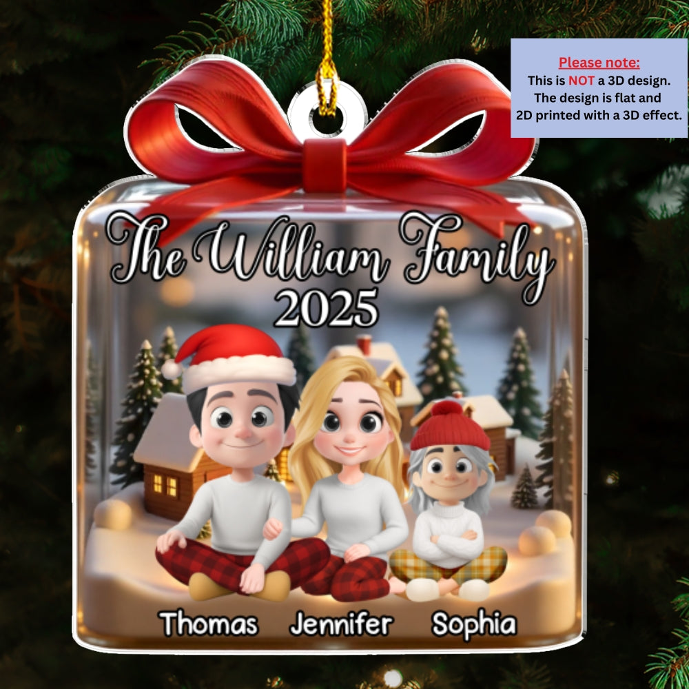 Our Family This Year - Personalized Custom Acrylic Ornament
