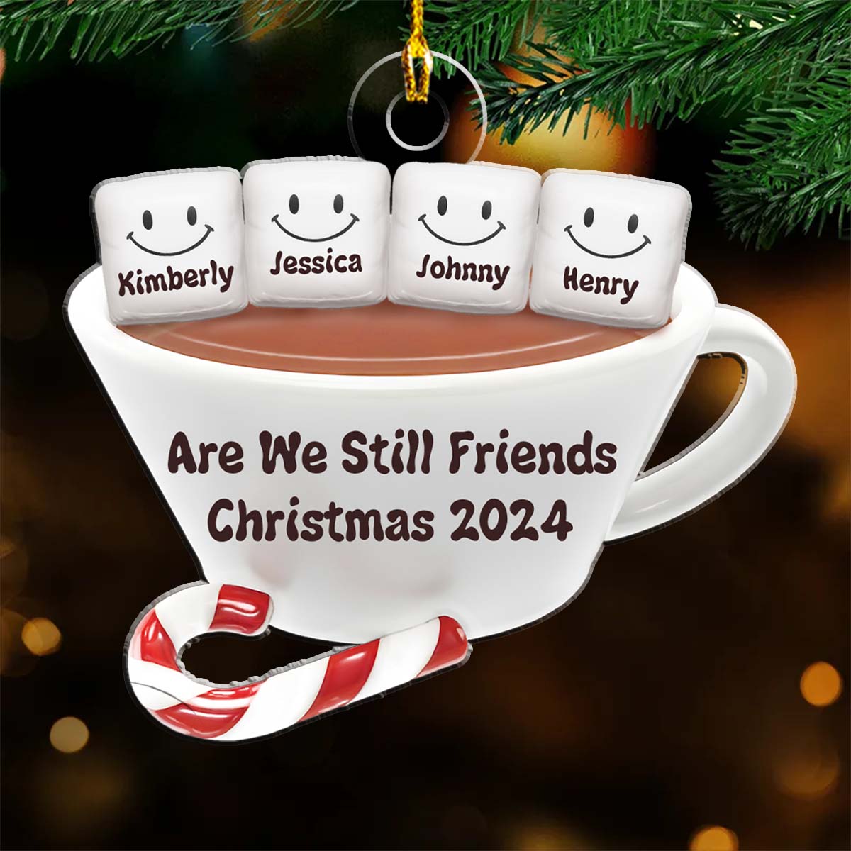 Are We Still Friends Hot CoCoa - Personalized Custom Acrylic Ornament