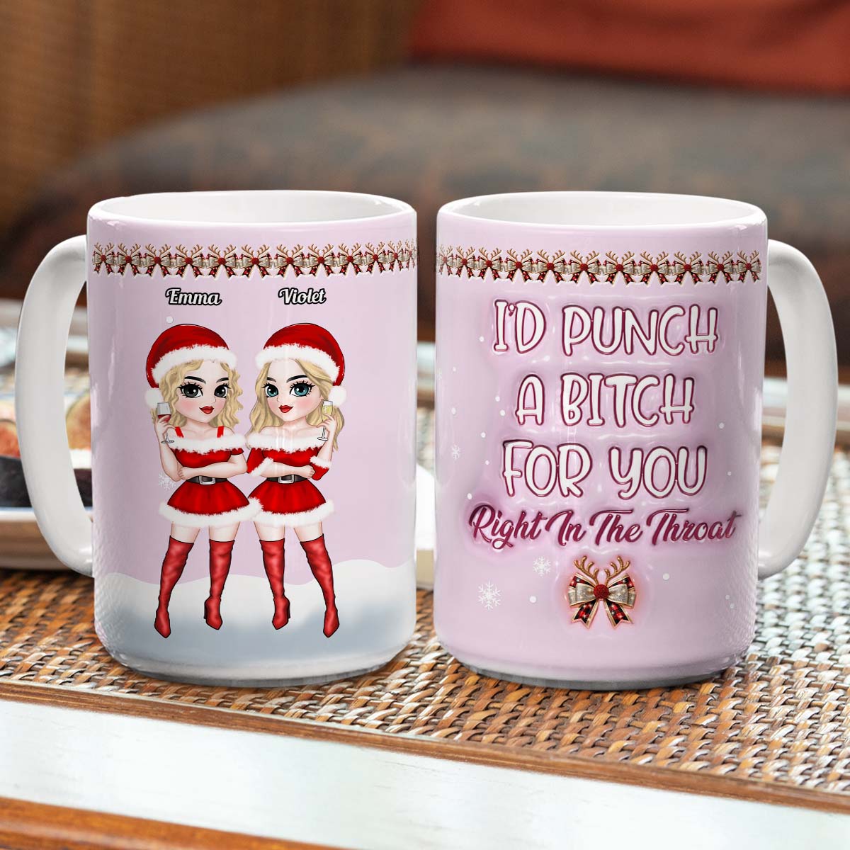 Punch Bitch - Personalized Custom 3D Inflated Effect Mug