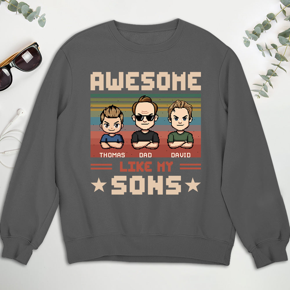 Awesome Dad And Awesome Daughter  - Personalized Custom Shirt