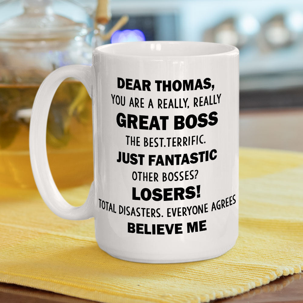 Great Boss - Personalized Custom Coffee Mug
