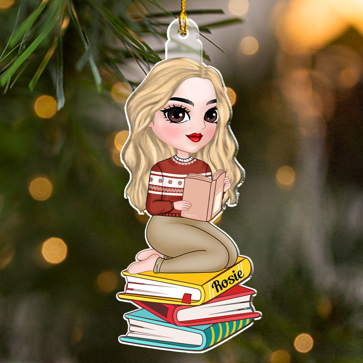 Books In Souls - Personalized Custom Acrylic Ornament
