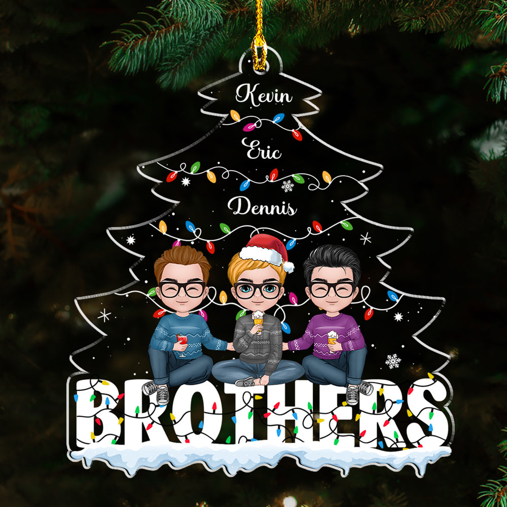 Congrats On Being My Siblings - Personalized Custom Acrylic Ornament