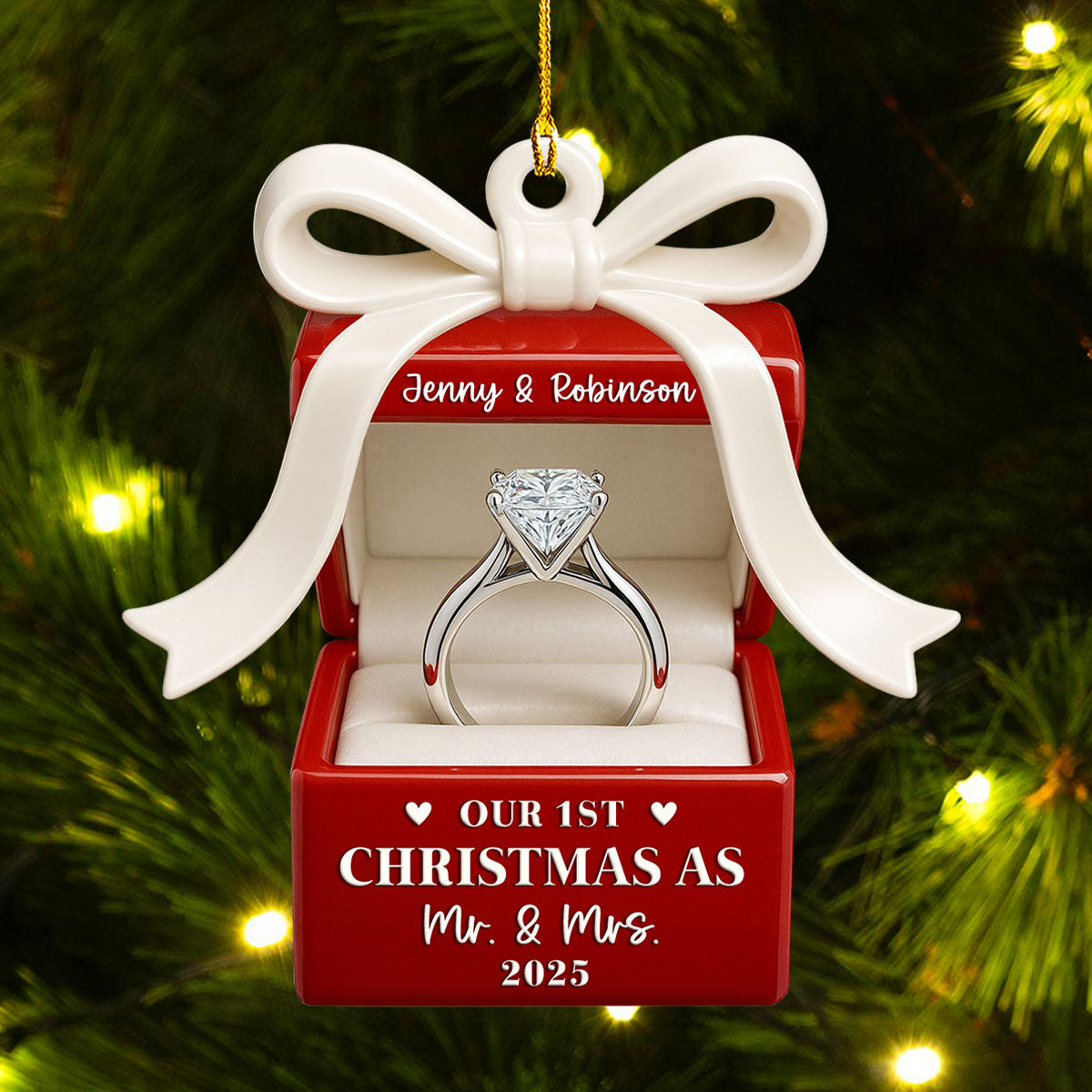 First Christmas Couple - Personalized Custom Acrylic Ornament