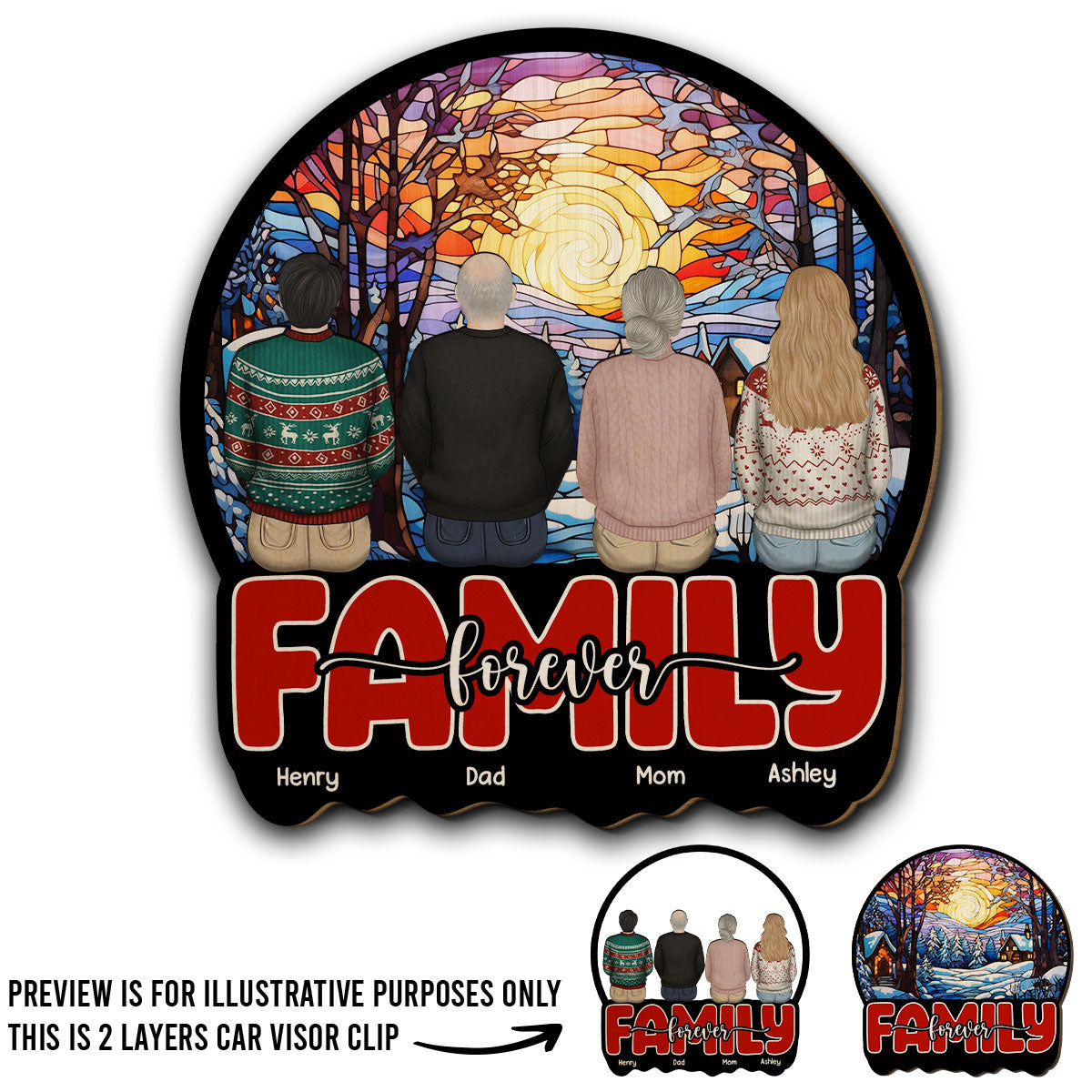 Endless Love - Personalized Custom Car Visor Clip