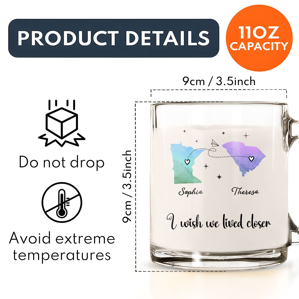 Good Friends And Good Drinks Make Life Better - Personalized Custom Glass Mug