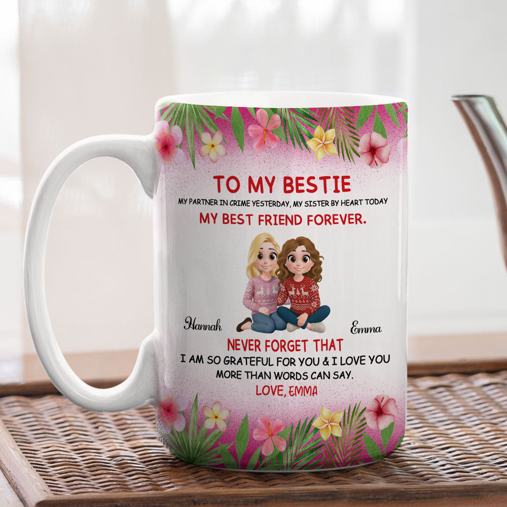 My Partner In Crime Yesterday - Personalized Custom Coffee Mug