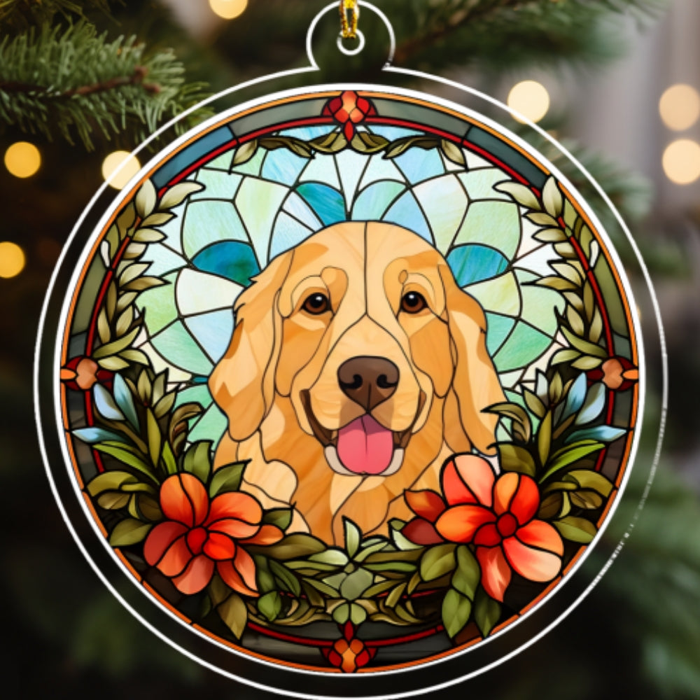 Lovely Dog - Personalized Custom Acrylic Ornament