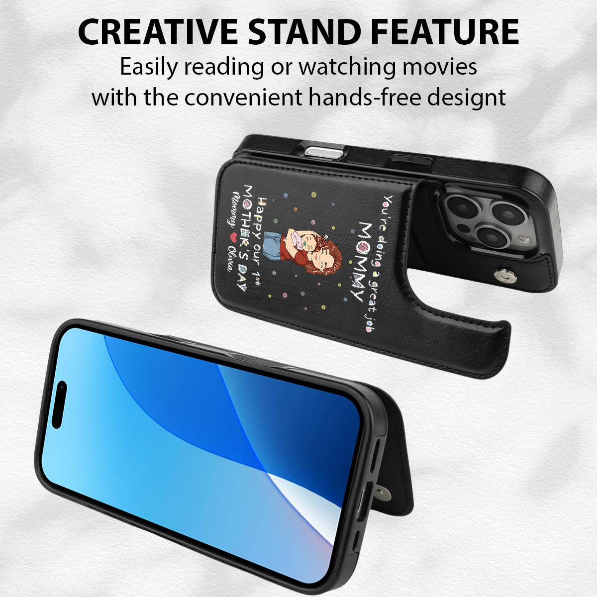 You Are Doing A Great Job - Personalized Custom Leather Phone Case