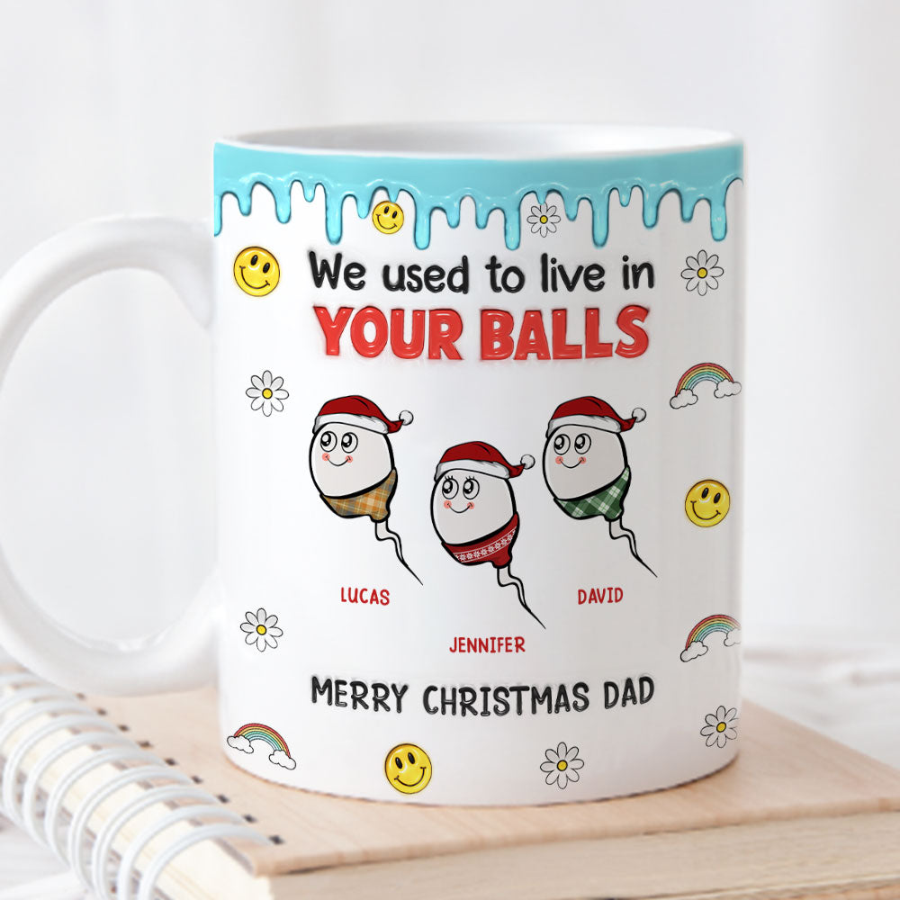 We Used to Hang Out in Your Balls - Personalized Custom 3D Inflated Effect Mug