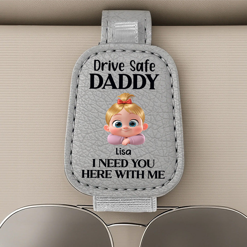 Your Safety Is Everything To Me - Personalized Custom Sunglasses Holder For Car Visor