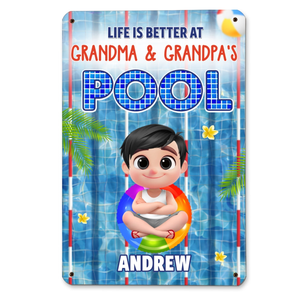 Time For The Beach - Personalized Custom Metal Sign