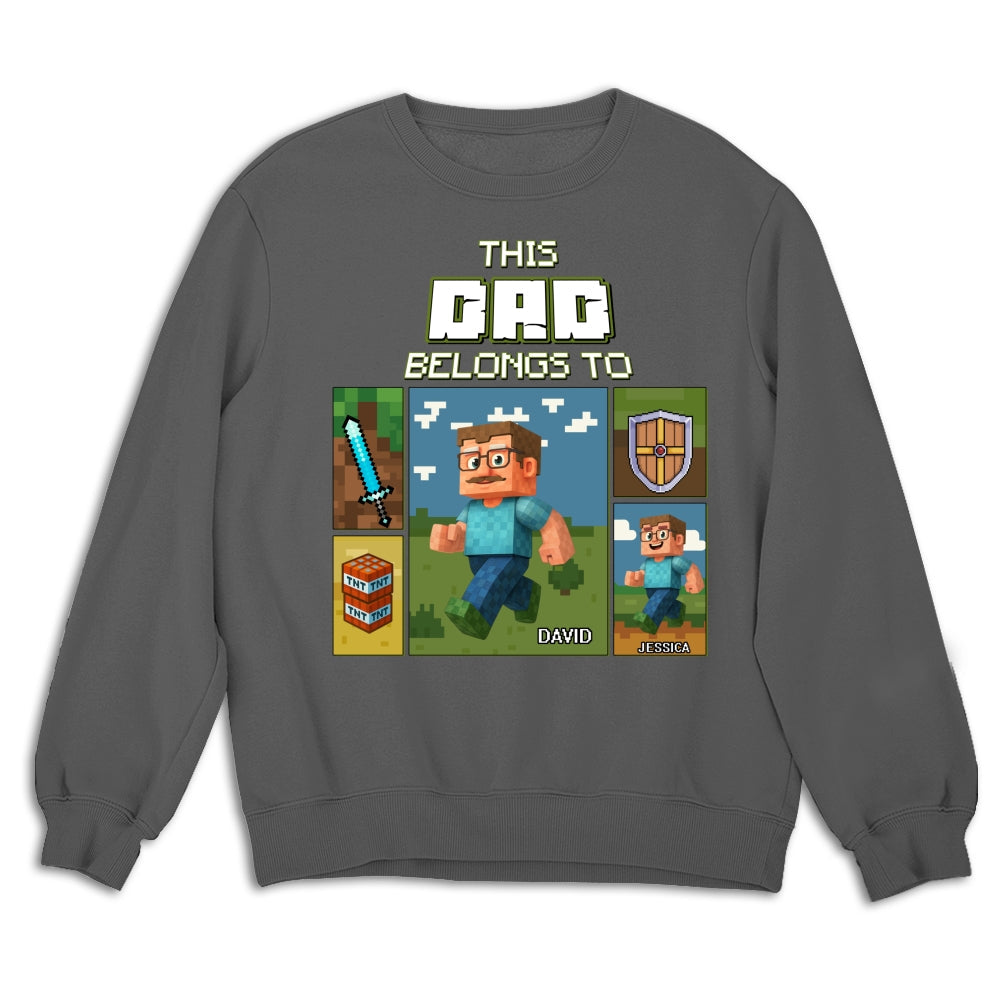 This Awesome Dad Belongs To - Personalized Custom Shirt