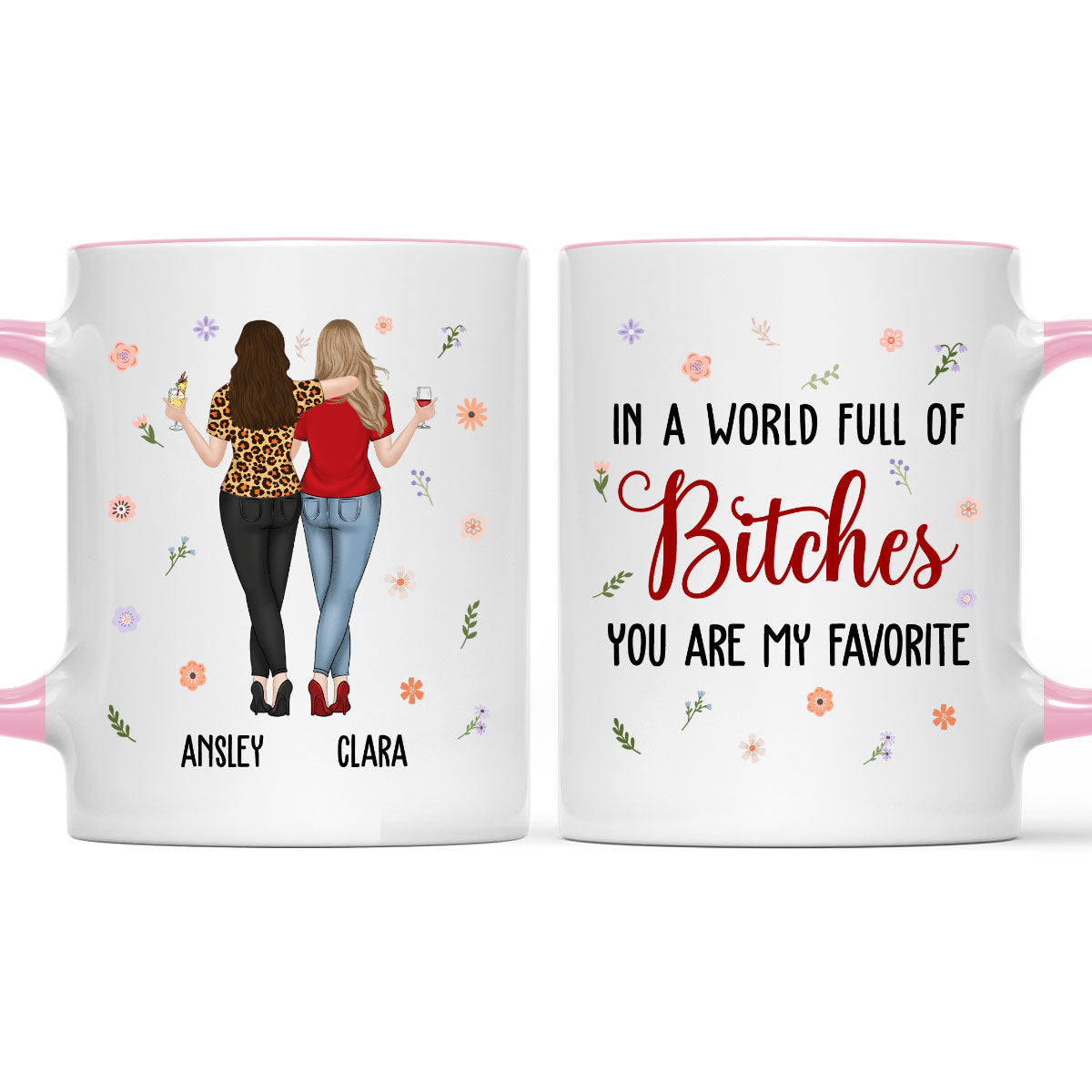 You Are My Favorite Bestie - Personalized Custom Accent Mug