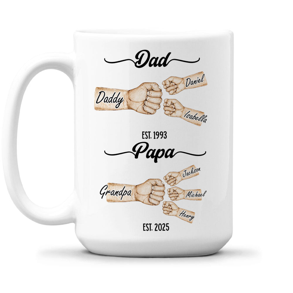 Love Grows With Every Year - Personalized Custom Coffee Mug