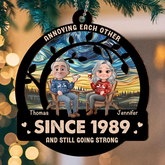 Love Still Going Strong - Personalized Custom Suncatcher Ornament