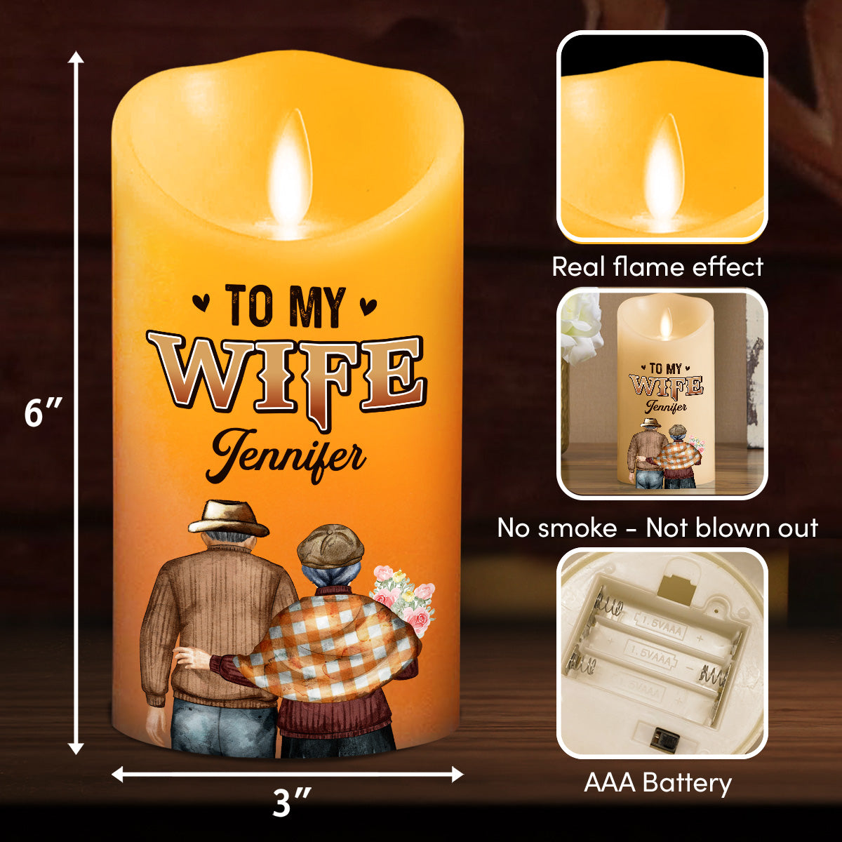 You Are My Queen Forever - Personalized Custom LED Candle