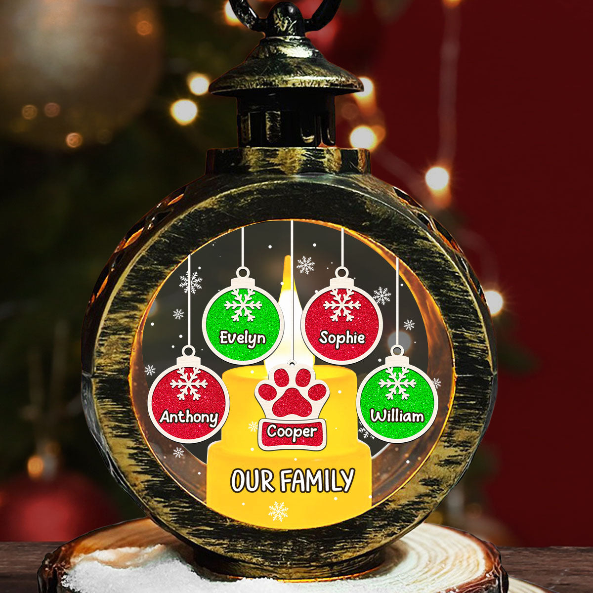 Cozy Christmas - Personalized Custom Christmas Lantern