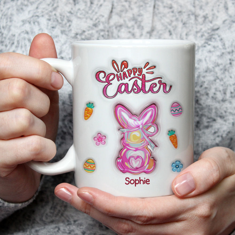 Happy Easter Surprise - Personalized Custom 3D Inflated Effect Mug