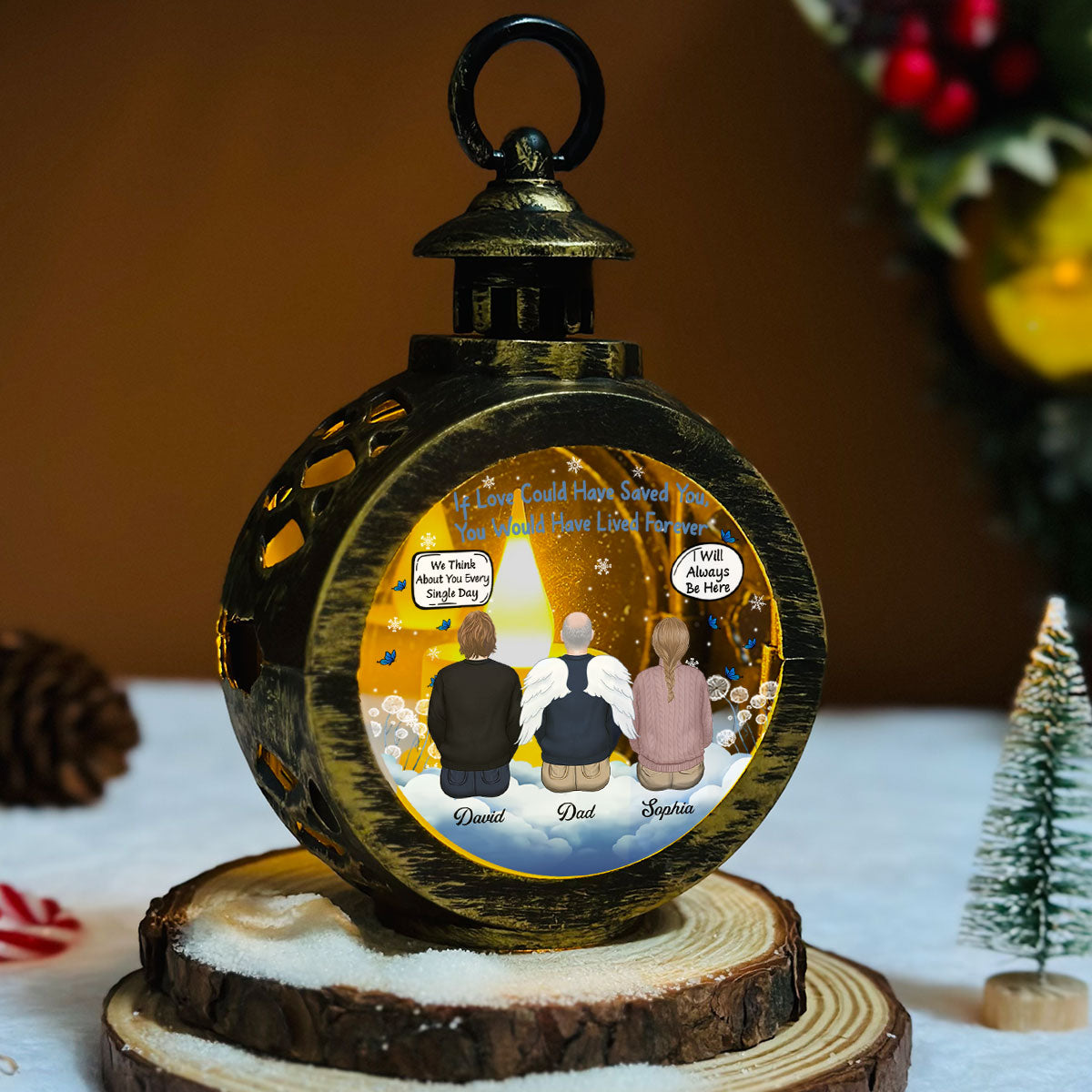 If Love Could Have Saved You - Personalized Custom Christmas Lantern