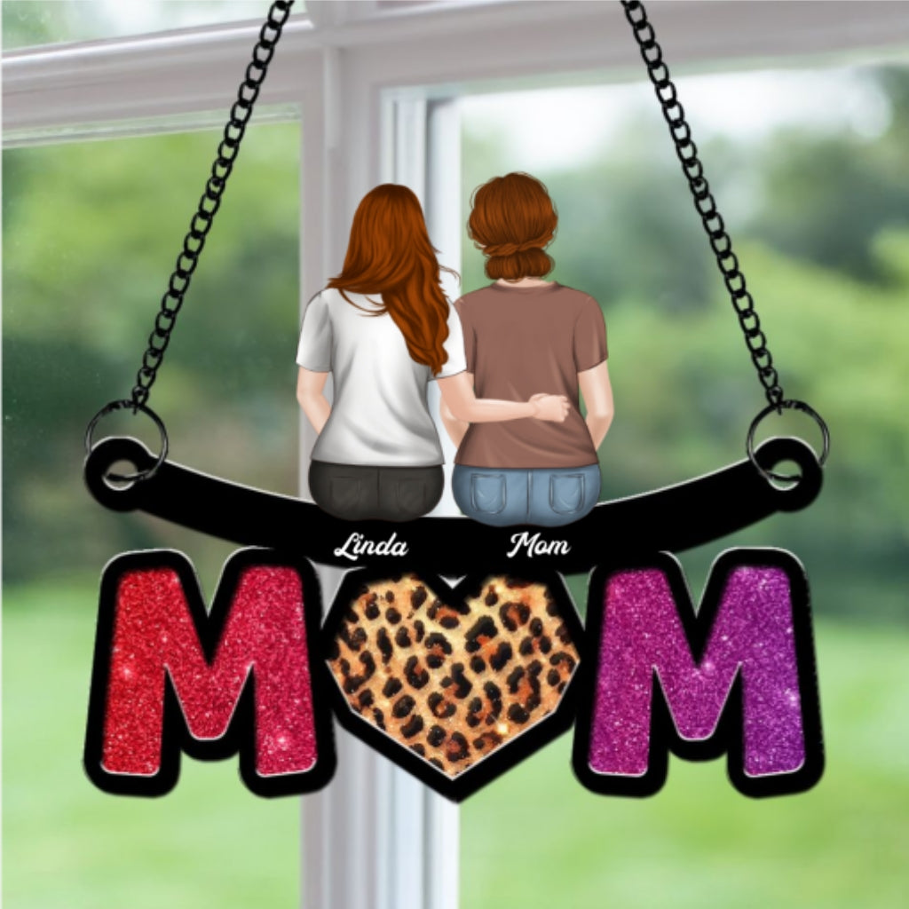 We Love You Mommy - Personalized Custom Suncatcher
