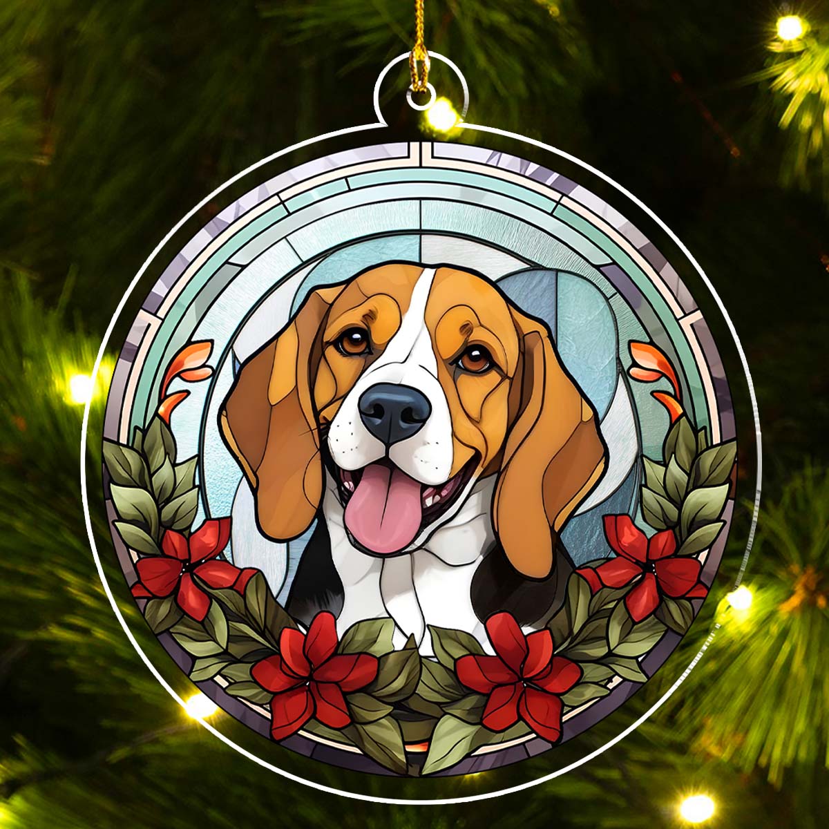 Lovely Dog - Personalized Custom Acrylic Ornament