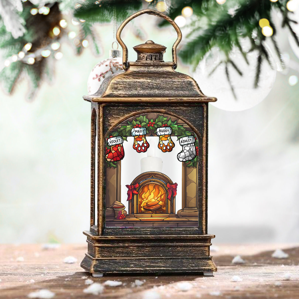 Warm Season - Personalized Custom Christmas Wind Lamp