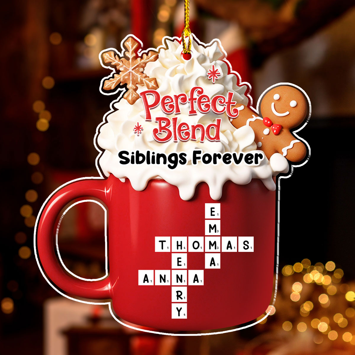 Perfect Hot Cocoa - Personalized Custom Acrylic Ornament