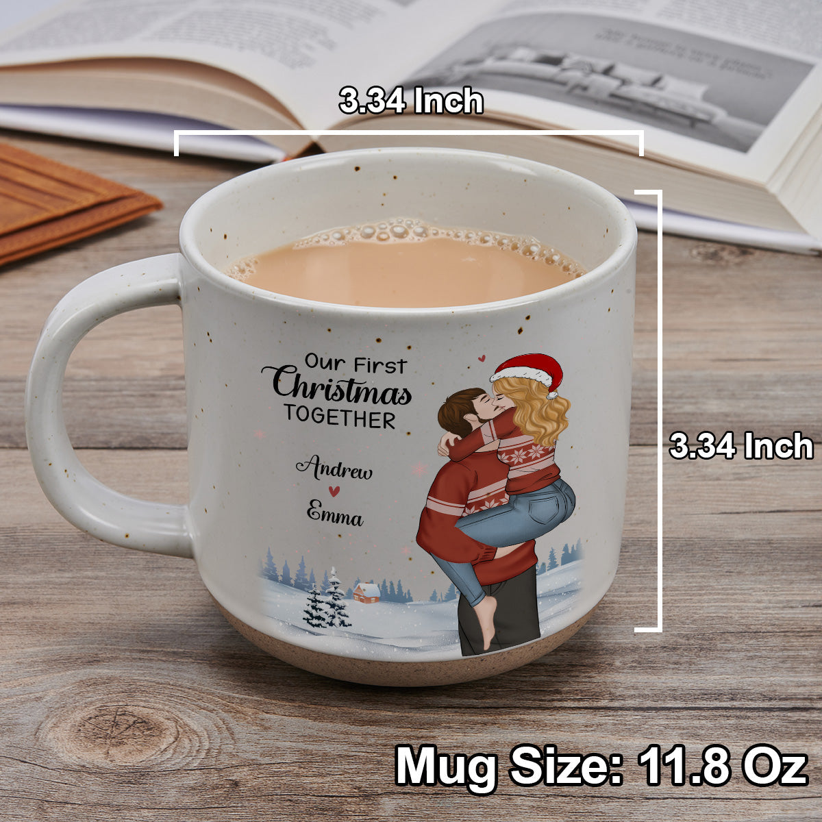 First Christmas Together - Personalized Custom Pottery Mug