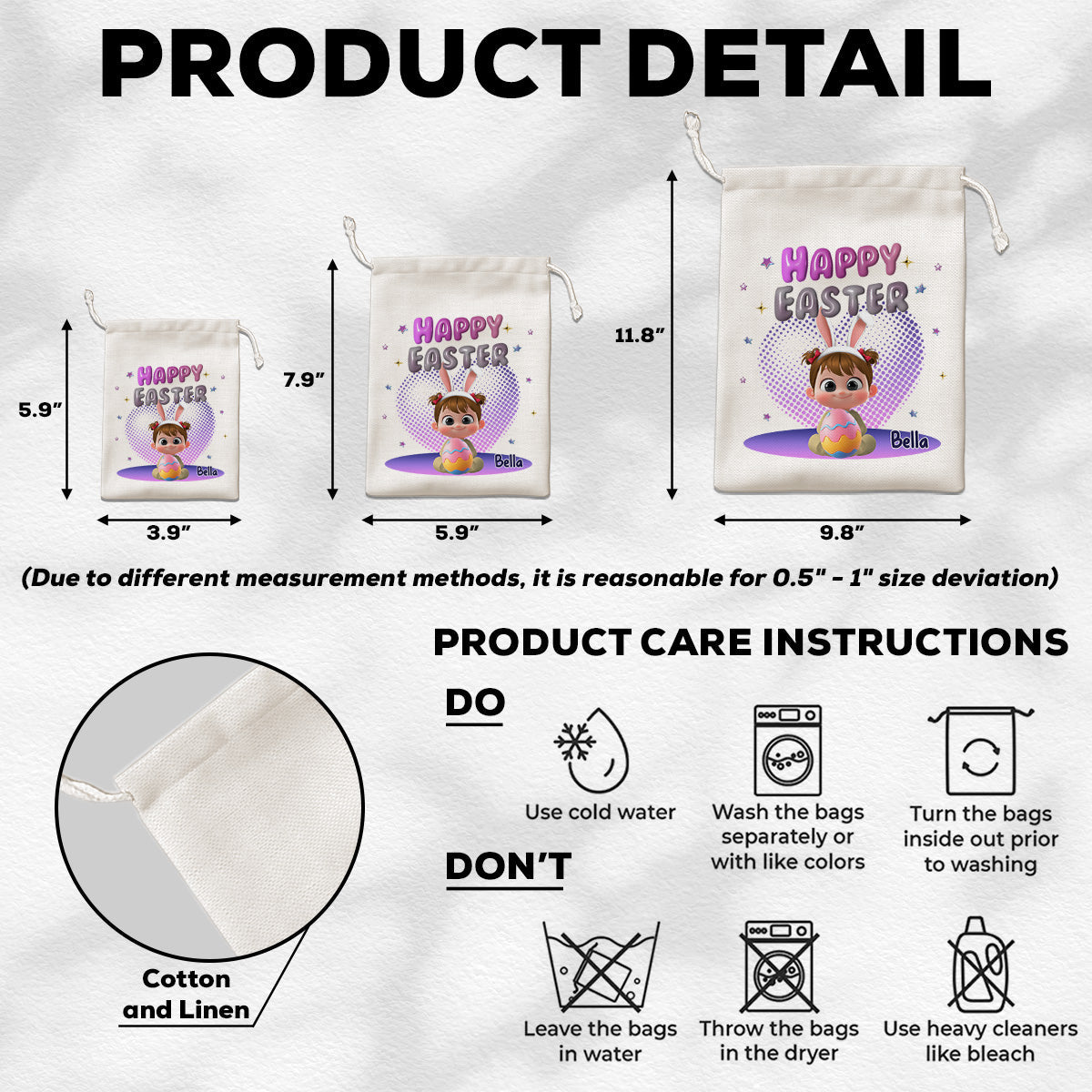 Hopping Into Easter Joy - Personalized Custom Favor Bag